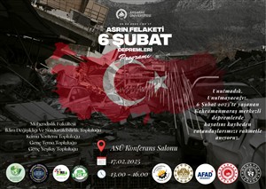 Asrın Felaketi 6 Şubat Depremlerini Anma Programı